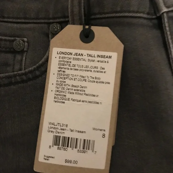 Women's Gray Skinny Jeans - Picture 10 of 10